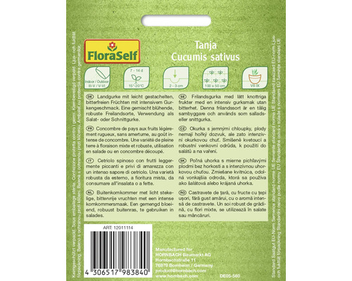 Pachet semințe castravete Tanja