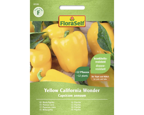 Semințe legume FloraSelf ardei gras galben California