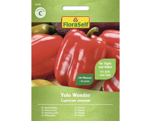 Semințe legume FloraSelf ardei gras Yolo Wonder Semințe legume FloraSelf ardei gras Yolo Wonder