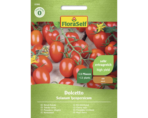 Semințe legume FloraSelf roșii cherry Dolcetto F1