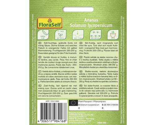 Pachet semințe Ananas Solanum lycopersicum