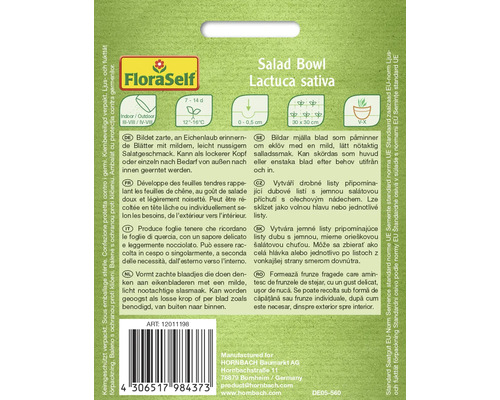 Semințe de salată Bowl, soiul Lactuca sativa