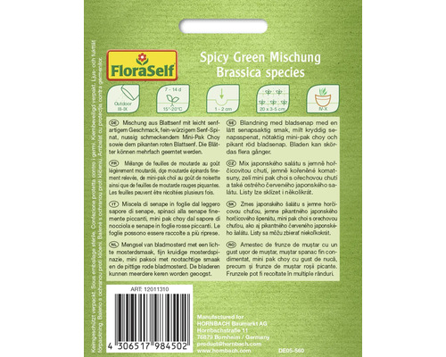 FloraSelf Spicy Green Amestec Brassica species