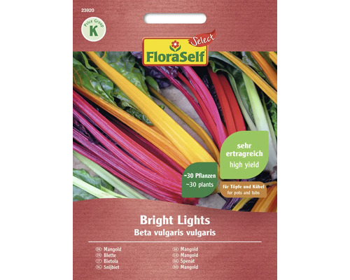 Semințe legume FloraSelf Select sfeclă Mangold 'Bright Lights'