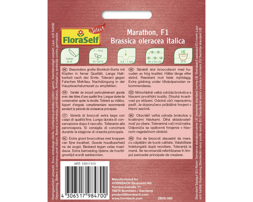 Pachet de semințe Marathon F1 Brassica oleracea italica de la FloraSelf