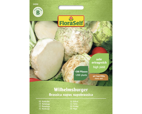 Semințe legume FloraSelf gulie suedeză Wilhelmburger