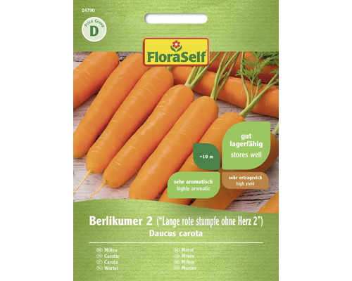 Semințe legume FloraSelf morcovi Berlikumer F1