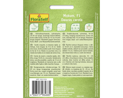 Pachet de semințe Mokum F1 Daucus carota