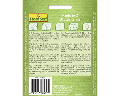 Semințe de morcov Nantaise 2 Daucus carota de la FloraSelf