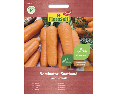Semințe legume FloraSelf Select morcovi Norminator F1 la bandă
