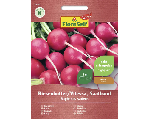 Semințe legume FloraSelf Select ridichi untoase Vitessa