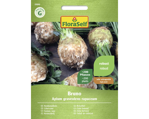 Semințe legume FloraSelf țelină rădăcină Bruno
