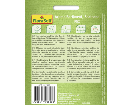 FloraSelf Sortiment de arome Bandă de semințe Mix