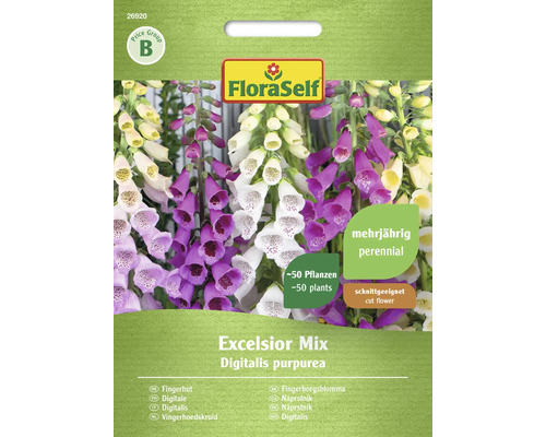 Semințe flori FloraSelf Digitalis Excelsior mix