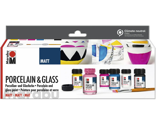 Vopsea pentru porțelan și sticlă Marabu, Mată