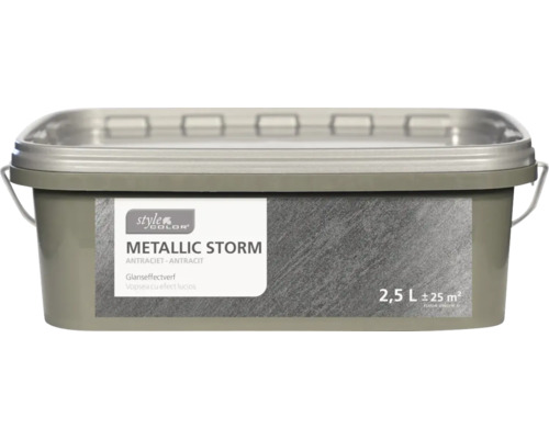 Vopsea cu efect lucios StyleColor Metallic Storm antracit 2,5 l