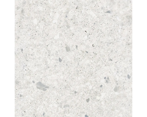 Prim-plan cu o placă de terrazzo deschisă la culoare