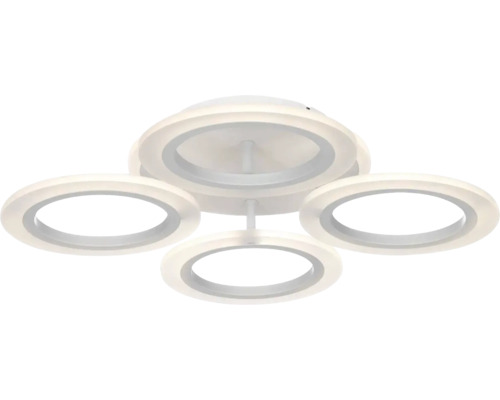 Plafonieră cu LED integrat Optimus 54W 4700 lumeni 3000-6500K, cu telecomandă Lumină de plafon cu patru lumini rotunde