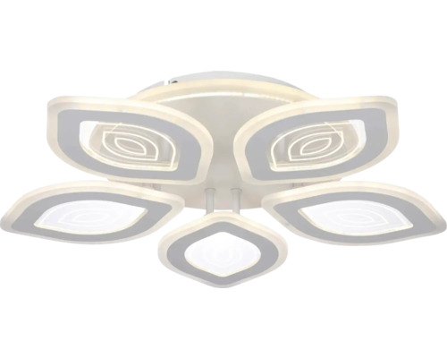 Plafonieră cu LED integrat Rhodos 118W 9800 lumeni 3000-6500K, cu telecomandă Lumină de plafon cu motiv de petală pentru interior