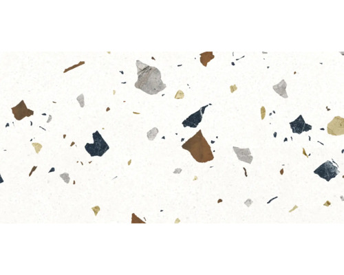 Model de terrazzo cu diverse elemente din piatră