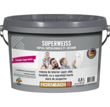 Găleată vopsea de interior Superweiss cu logo Hornbach
