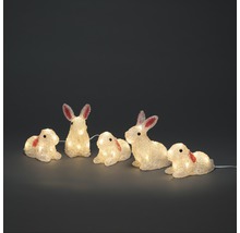 Decorațiune iepuri Konstsmide, 40 LED-uri, L 400 cm, 5 buc.-thumb-2