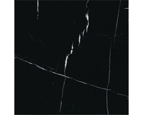 Placă neagră cu aspect de marmură și vinișoare albe