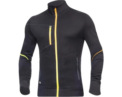 Jachetă neagră cu fermoar