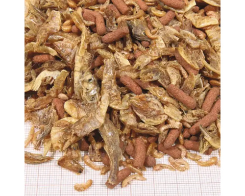 Hrană pentru pești ornamentali, creveți și crabi