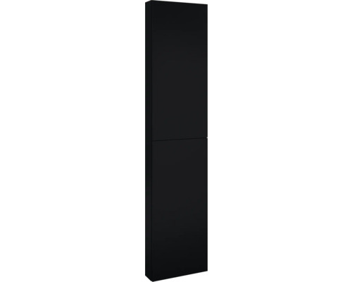 Dulap baie înalt suspendat 40x180x12,6 cm PAL negru mat Jungborn Dulap înalt negru cu două uși pentru baie
