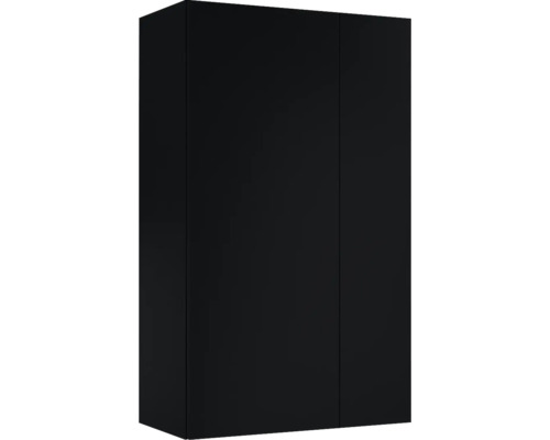 Dulap baie suspendat Jungborn, 3 polițe, PAL, 59,6x100 cm, negru mat