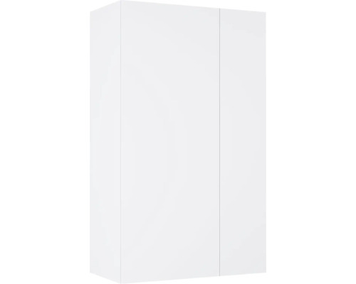 Dulap baie suspendat 59,6x100 cm PAL alb lucios Jungborn 3 polițe Dulap suspendat alb