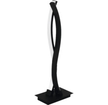 Lampă decorativă de podea cu design curbat pe o bază dreptunghiulară
