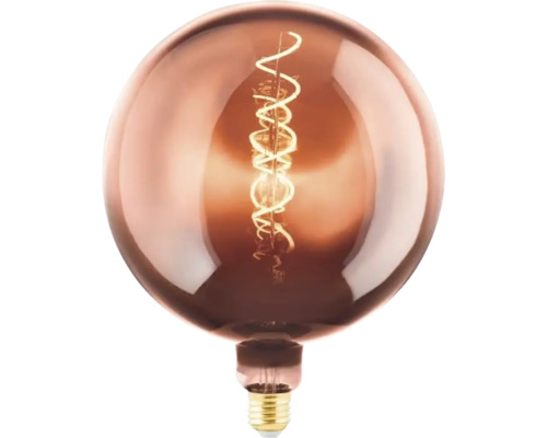 Bec decorativ cu filament și balon mare de sticlă