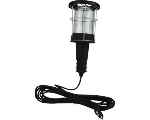 Lampă de mână cu cablu și cușcă de protecție