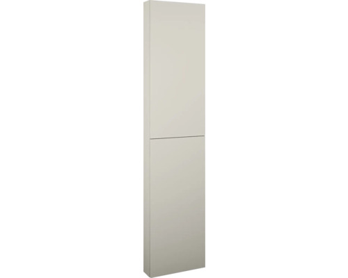 Dulap baie înalt suspendat 40x180x12,6 cm PAL fume mat Jungborn Dulap pentru pantofi cu două uși