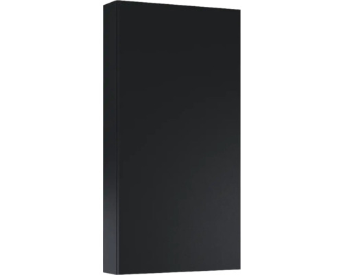 Dulap baie suspendat 40x80 cm PAL negru mat Jungborn 2 polițe de sticlă Dulap de baie închis la culoare