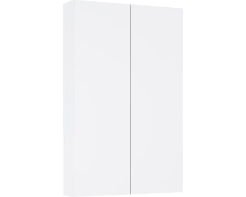Dulap baie suspendat 50x80 cm PAL alb mat Jungborn 2 polițe de sticlă Dulap suspendat de baie alb cu două uși