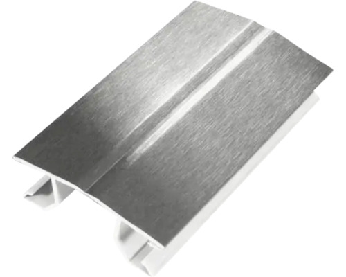 Colțar flexibil REHAU inox pentru plintă 120 mm Profil de capăt din aluminiu