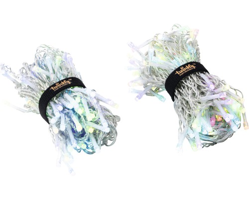 Două șiruri luminoase cu LED-uri cu legătură de cablu