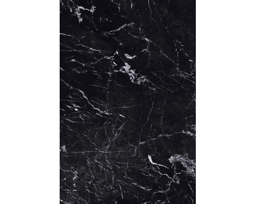 Panou decorativ SPC impermeabil Rocko Tiles, 123x280 cm, decor marmură neagră