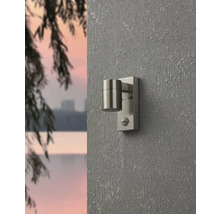 Lumină de perete exterioară metalică cu senzor de mișcare