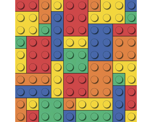 Pardoseală PVC Bingo Blocks 2 m lățime (la metru) Model colorat din blocuri de construcție