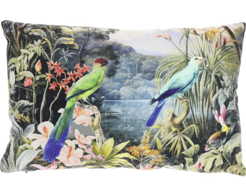 Pernă decorativă Tropical Birds 40x60 cm Pernă cu motiv de junglă și design cu păsări
