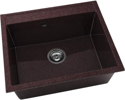 Chiuvetă bucătărie granixit cu o cuvă FAT Avangard 226 56x51 cm, fără picurător, Bordo Chiuvetă bucătărie granixit cu o cuvă FAT Avangard 226 56x51 cm, fără picurător, Bordo