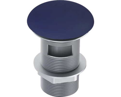 Ventil scurgere Jungborn 1 1/4" pentru lavoar cu preaplin albastru navy mat Dop de chiuvetă din metal și plastic