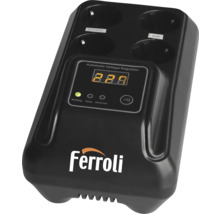 Regulator de tensiune Ferroli cu afișaj digital și prize