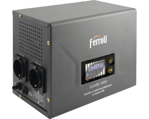 Invertor Ferroli Guard 1000 cu undă sinusoidală pură și funcție AVR