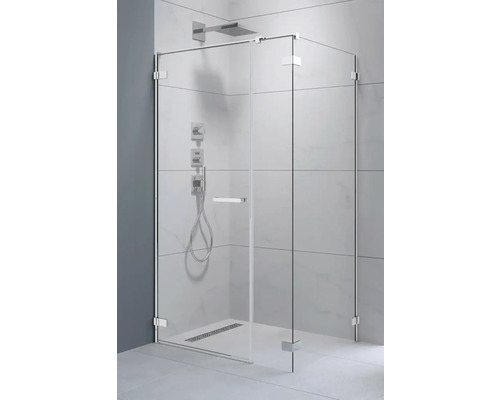 Perete frontal pentru cabină duș Radaway Arta KDS I 30x200 cm, profil crom Cabină de duș cu pereți de sticlă și armături