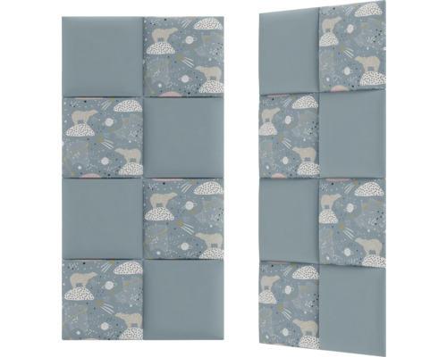 Două panouri de izolare fonică cu motiv pentru decorarea pereților